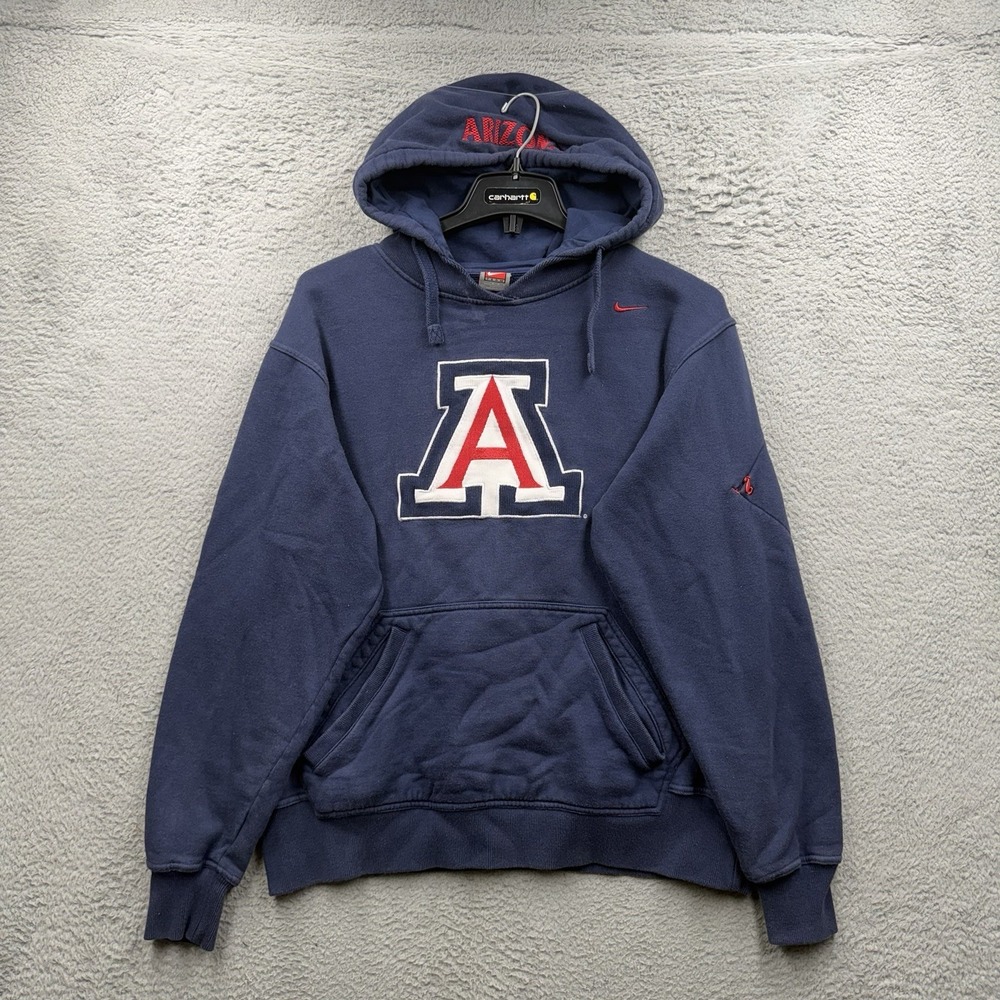 Nike Arizona Wildcats Hoodie Men M Navy Blue Sweatshirt Pullover Fleece Hooded